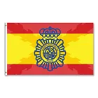 Испанская повязка с надписью la Cruz de Borgoa и эскудом национальной полиции Испании