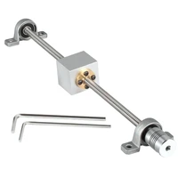 t8 lead screw 3d printing screw diameter 8mm trapezoidal screw nut screw set with nut holder vertical kit