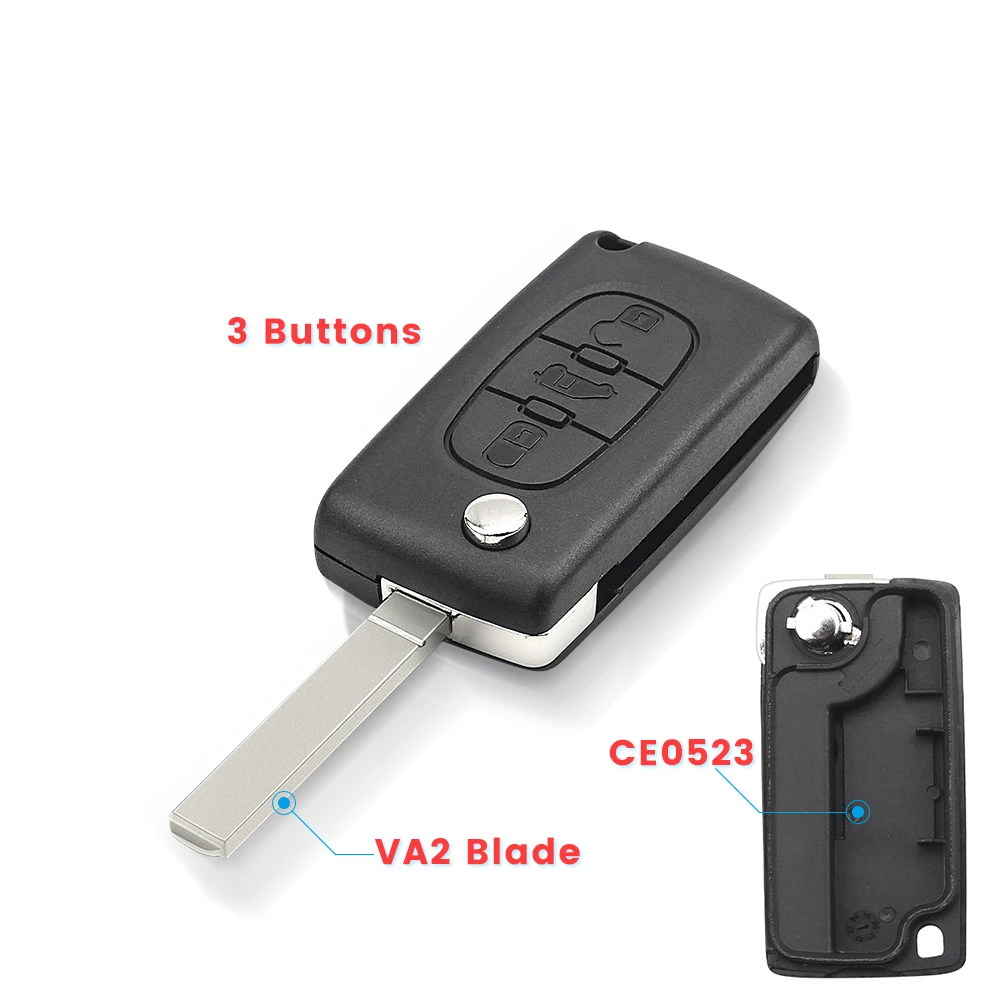Сменный Чехол KEYYOU CE0523 CE0536 для Fiat Scudo HU83/VA2 складной чехол брелок дистанционного