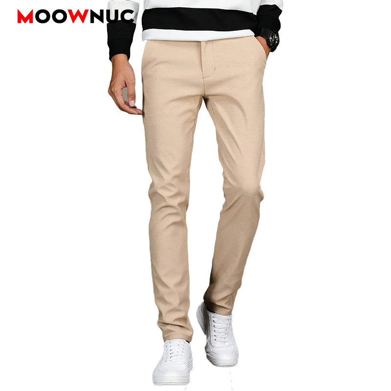 Pants Male Hombre 2020 New MOOWNUC Pencil Fashion Autumn Men's Trousers Casual Solid Brand Long Plus Size Business Slim | Мужская