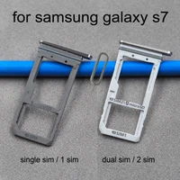 for samsung galaxy s7 g930 g930f g930fd g930a g930p original phone housing new sim card adapter and micro sd card tray holder