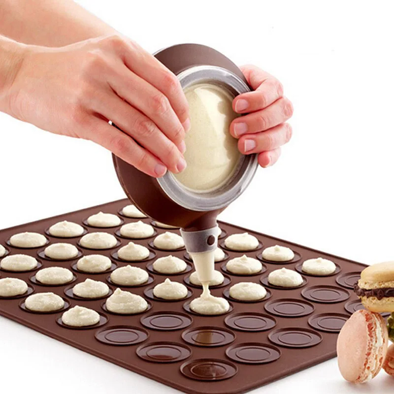 Форма для выпечки Macaroon силиконовый коврик кастрюли Набор насадок духовка сделай