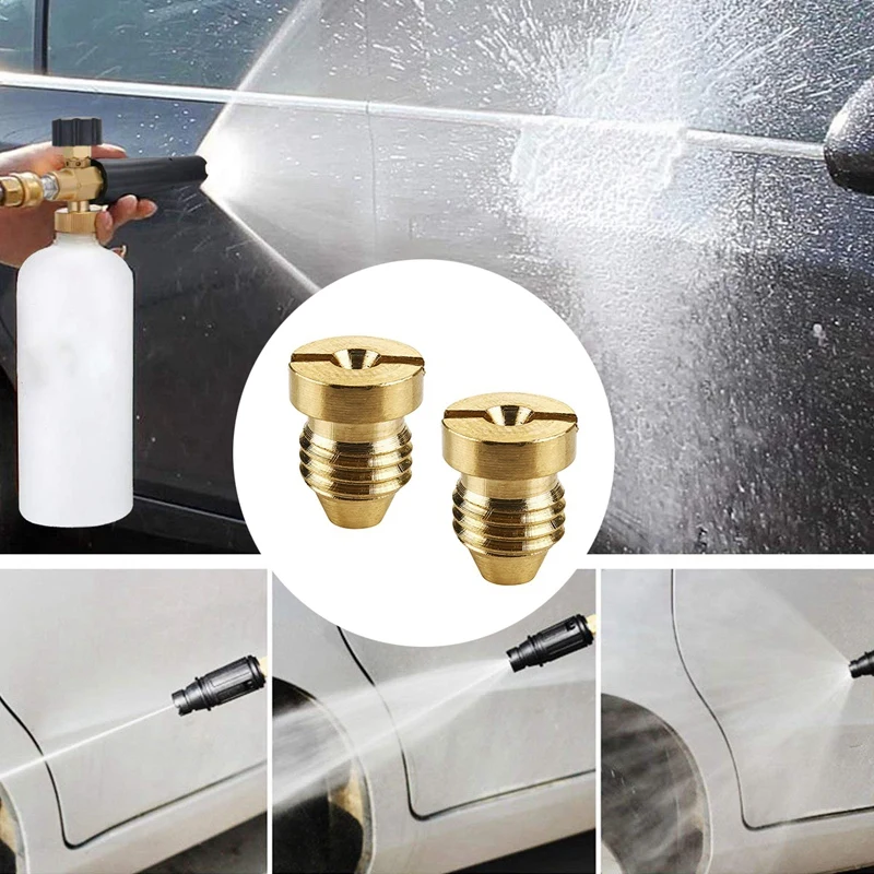 

Foam Cannon Orifice Nozzle Tips, High Replacement Thread Nozzle For Snow Foam Lance, 1.1 Mm, 2-Pack