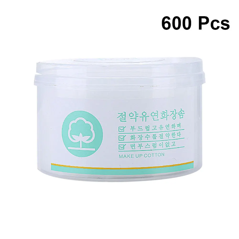 

600pcs Makeup Cotton Pads Disposable Facial Cotton Portable Make Cotton Piece