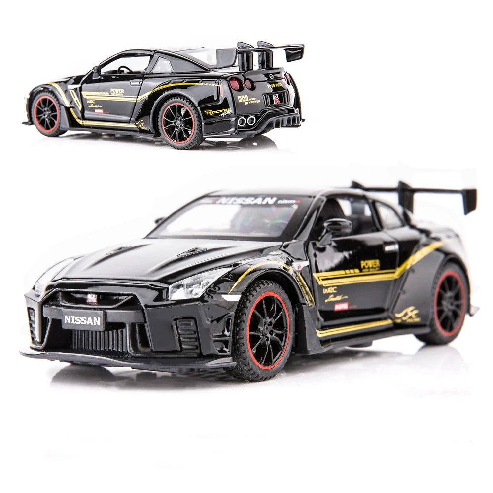 Новая Модель гоночного автомобиля 1:32 NISSAN GTR R35 из сплава Литые и игрушечные