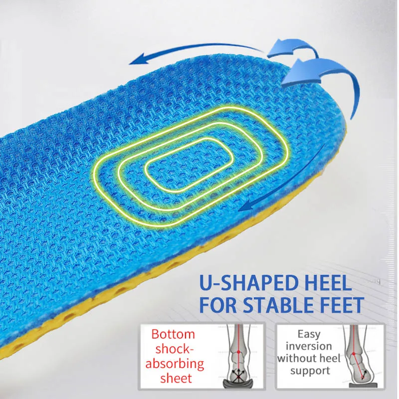 Sport Insoles HI-POLY Deodorant Memory Foam For Shoes Sole Mesh Breathable Cushion Running Feet Man Women | Обувь