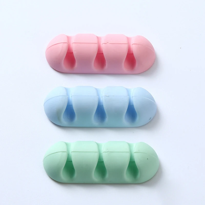 1 шт. силиконовый ЦВЕТНОЙ кабель намотка финишер стеллаж для хранения дома iteam