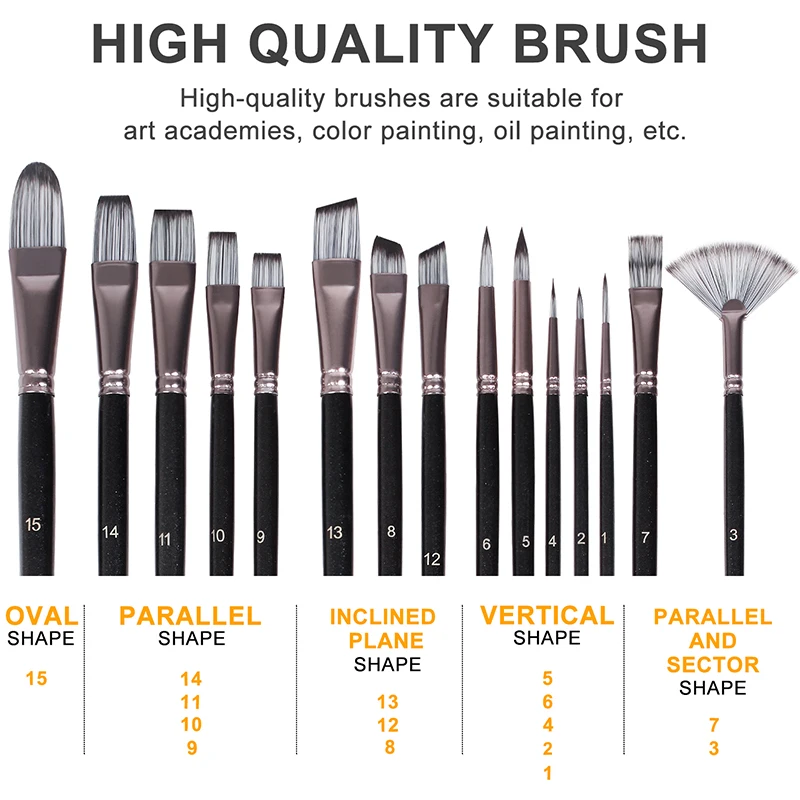 15 шт. акриловая губка для рисования волос | Канцтовары офиса и дома