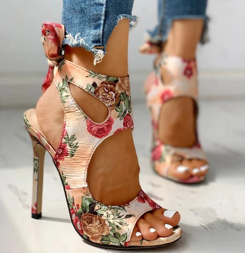 

Summer Women Pumps Fashion Increased High Heels Shoes Lace Up Bow Sandals Sexy Ladies Increased Ladies Peep Toe Shoes Pumps