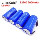 Liitokala 2020 Lii-70A lifepo4 32700 v 3,2 mah, 7000 a 55a tira de solda para chave de fenda, bateria de bicicleta eltrica, ali