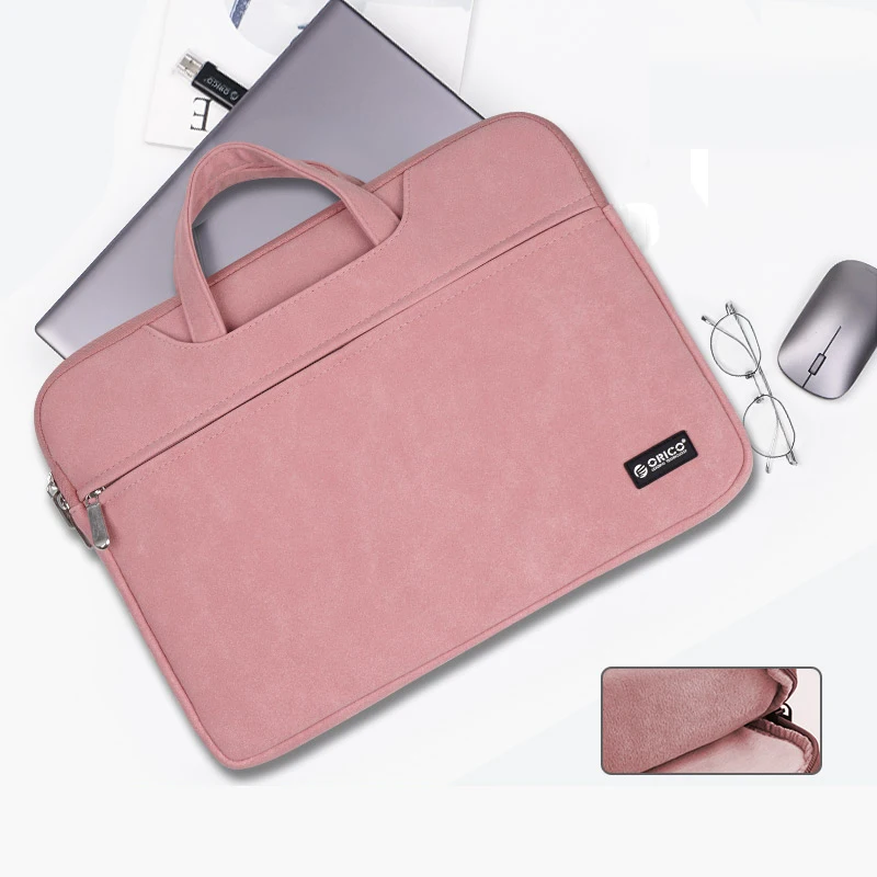 Pink ORICO сумка для ноутбука, портфель, чехол для Macbook Air Pro 13,3 15,6, защитный чехол для ноутбука Dell acer, деловая сумка - Цвет: Pink
