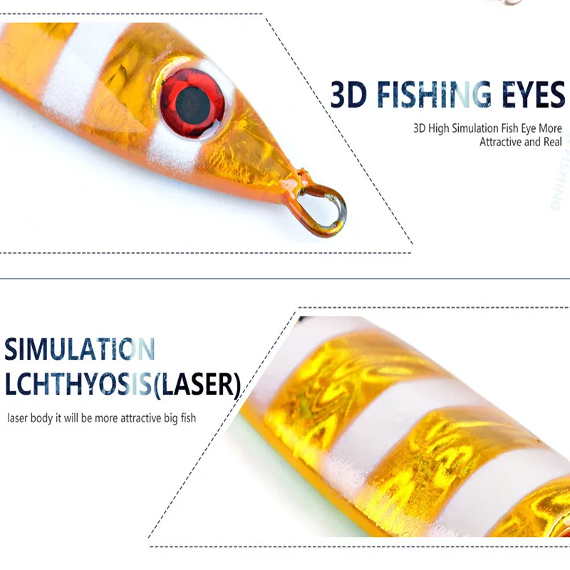 

Metal Fishing Lure 6 colors 30-80g Spinners Spoon Artificial Wobblers For Trolling Trout Spoon Bait Bass Pike With Treble Hook