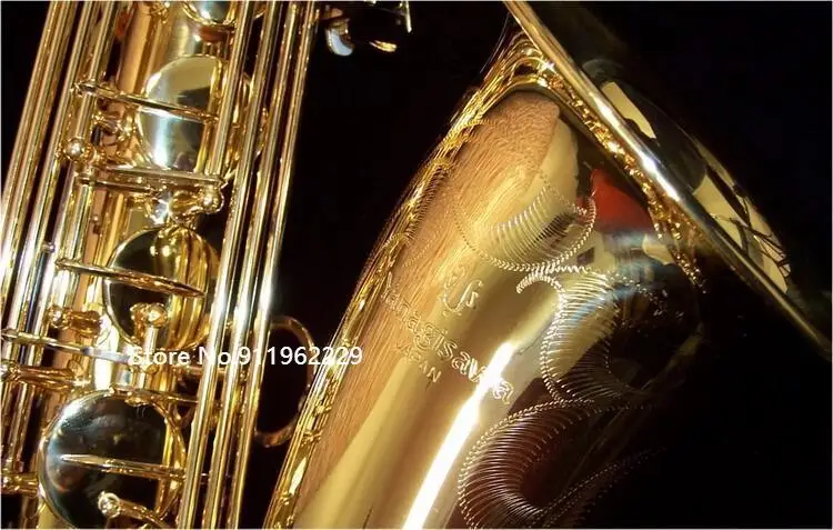 Yanagisawa-saxofón profesional japonés T-902 Bb Tenor, instrumento musical plano, de latón, chapado en oro, con funda, boquilla