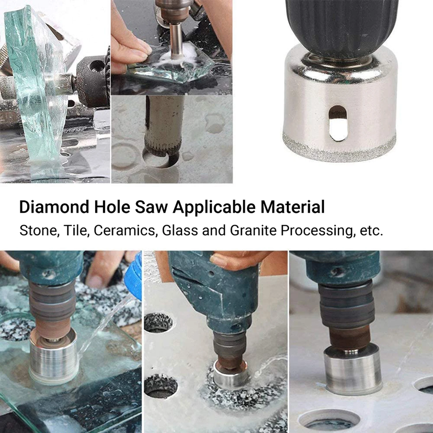 

68mm Bi-Metal and Hole Saw Set for Tiles Marble Glass Ceramic Hole Opener Power Tool Accessories HSS Steel Drill Bit Hole Cutter