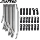 Комплект металлических звеньев AXSPEED 30 шт.компл., с торцевым штоком, колесная база 313 мм для 1:10 Axial SCX10 II 90046, детали для машин на гусеничном ходу