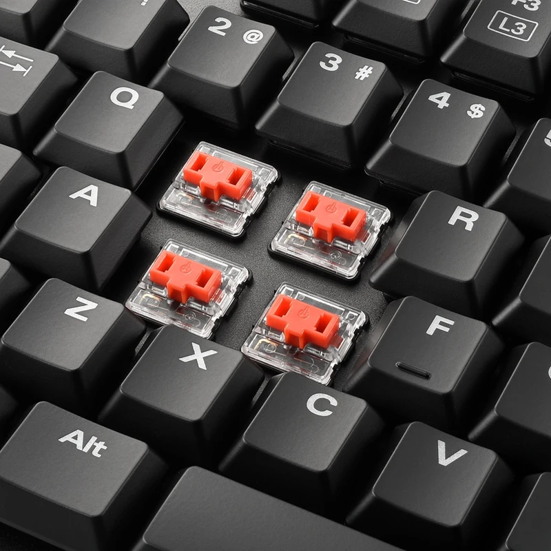 Клавиатура Sharkoon PureWriter RGB Red механическая Kailh проводная подсветка USB цвет: