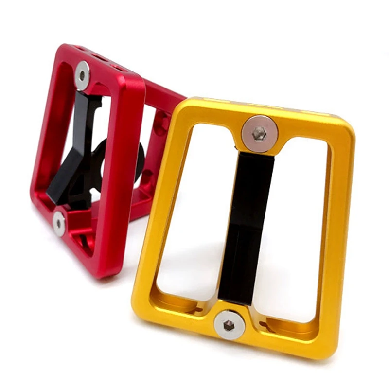 for Brompton Front Carrier Block Folding Bike Bag Bracket Holder Aluminum Alloy 68.5G Bicycle Accessories-Gold | Спорт и развлечения