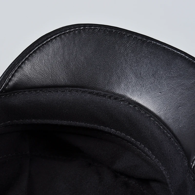 Pudi man Натуральная овечья кожа военная шапка Кепка для мальчиков новый стиль