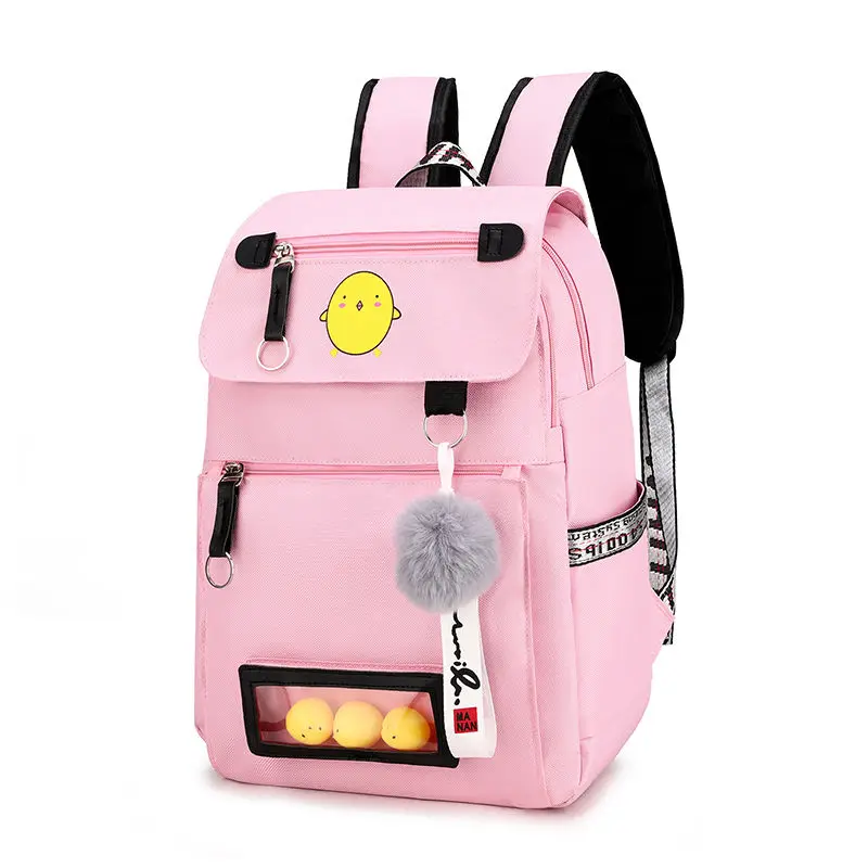 

Нейлоновый корейский школьный рюкзак для студентов модный и Универсальный милый рюкзак для девочек большой емкости многофункциональный д...