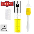 Набор бутылок для масла, распылитель для барбекю, бутылка для масла, диспенсер для приготовления оливкового масла, стеклянная бутылка распылитель уксуса, наборы кухонных принадлежностей для Приготовления Соусов, гриля