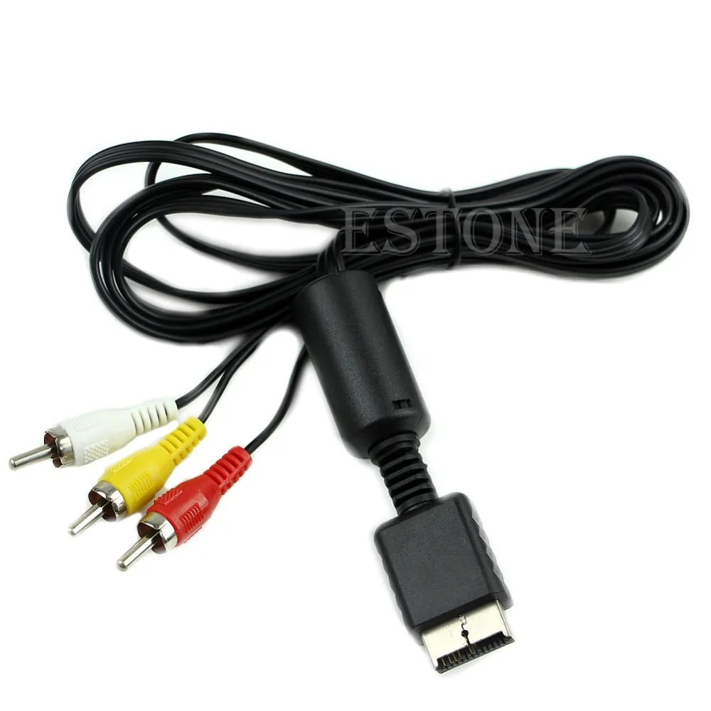 Новый аудио-видео av-кабель шнур с 3 RCA для Sony Playstation PS PS2 PS3 10166 | Электроника
