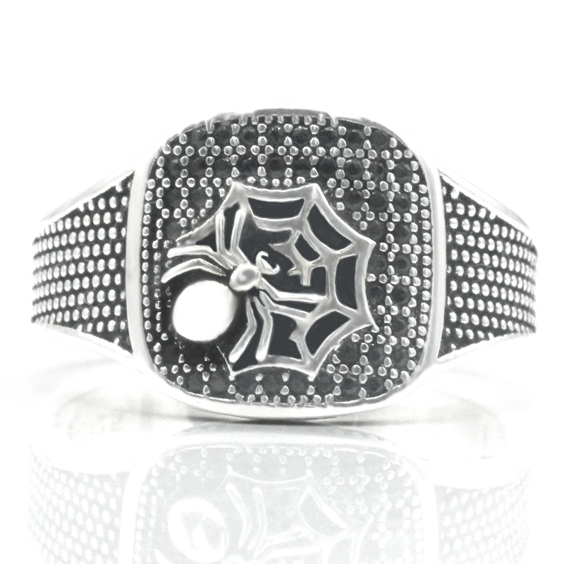 Женское кольцо в турецком стиле ретро с пауком ювелирное изделие из
