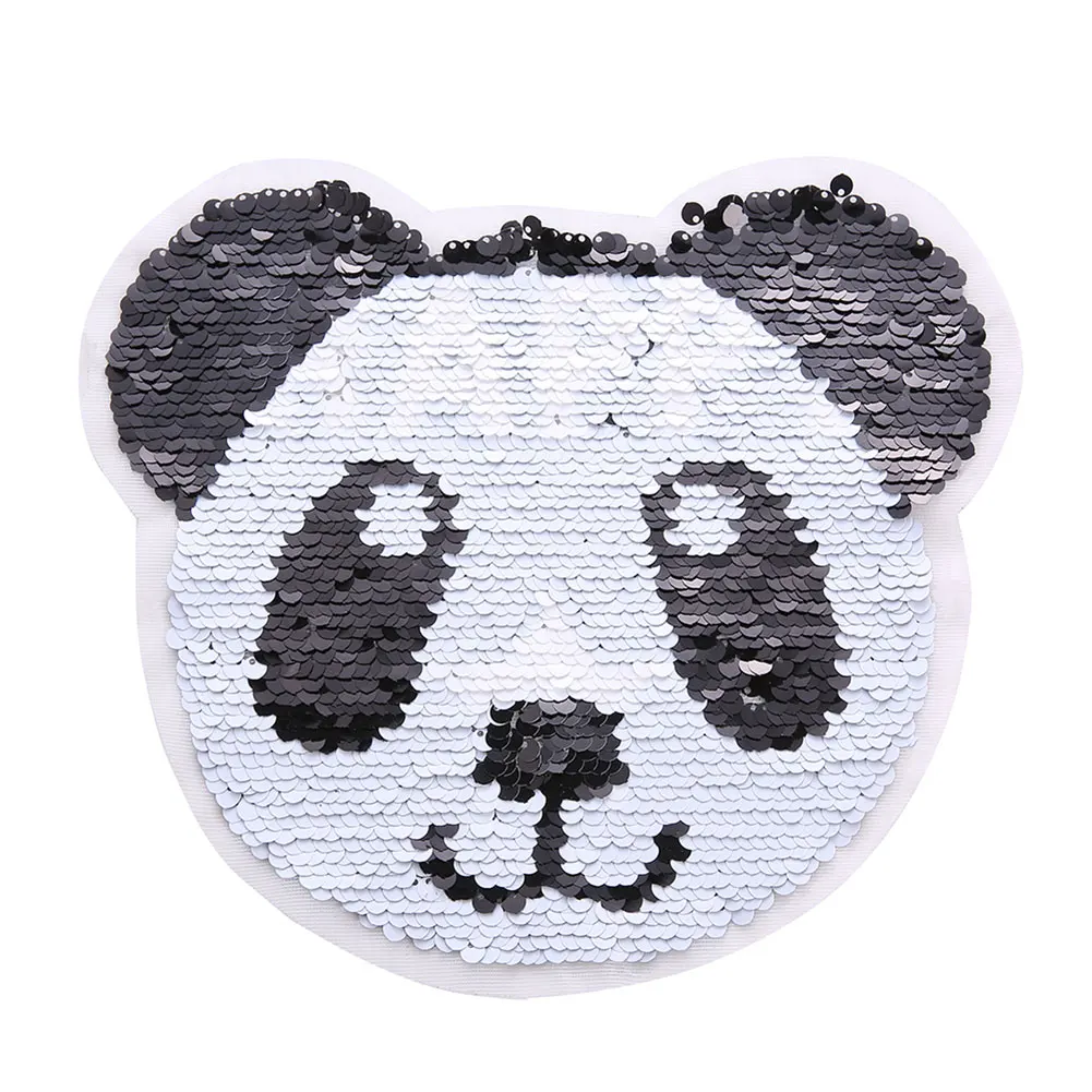 Изменение цвета блестки патч Реверсивный пришить Аппликация для одежды DIY Одежда