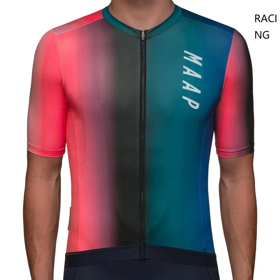 

MAAP Men's Colorful cycling jersey maillot ciclismo manga corta MTB Jersey Racing Jersey Perspiration and breathable roupa