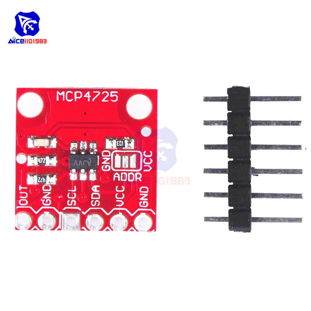 Diymore CJMCU-MCP4725 DAC плата разработки модуля прерывания 12 бит I2C IIC интерфейсный модуль