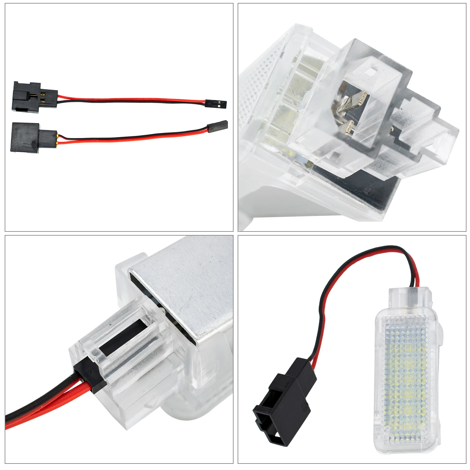 2 шт. ксенон белый светодиодный любезно под дверь ног светильник лампа багажника
