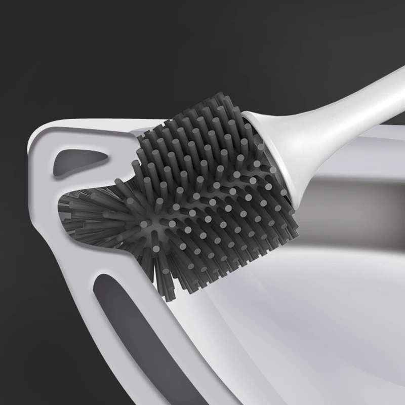 Щетка для унитаза резиновая головка держатель щетка чистки туалетной стены
