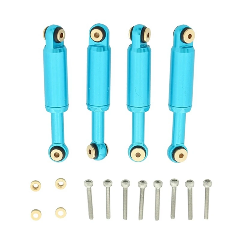 

4Pcs Metal Shock Absorbers Damper for Axial SCX24 90081 1/24 RC Crawler Car Upgrade Parts Accessories