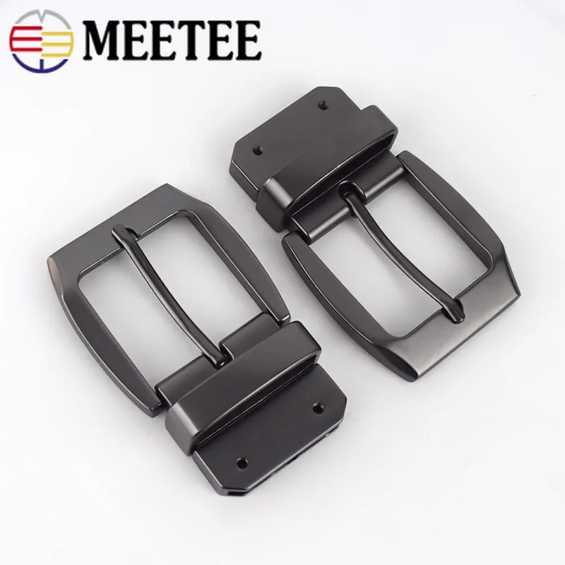 Meetee 1 шт. ID37mm матовый черный сплав пряжка для ремня металлическая поясная головка унисекс вращающаяся Пряжка Голова Кожа ремесло ювелирное оборудование