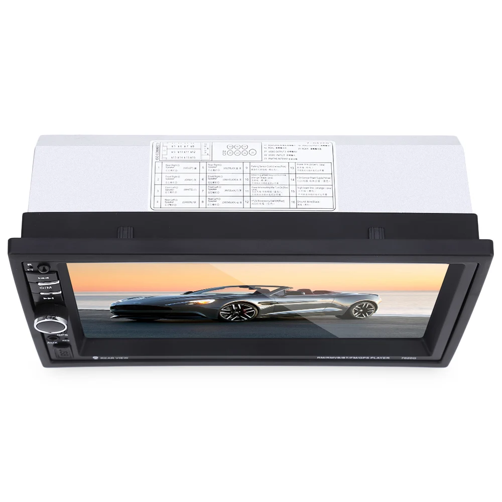 Автомобильный DVD плеер 2 DIN 7 '' 1080P 7020G 12 В сенсорный экран GPS навигация с пультом