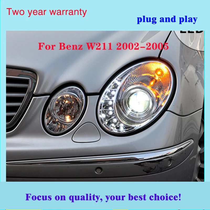 Автомобильный Стайлинг для Benz W211 2002-2005 E240 E200 E280 светодиодный Ангельские глазки DRL
