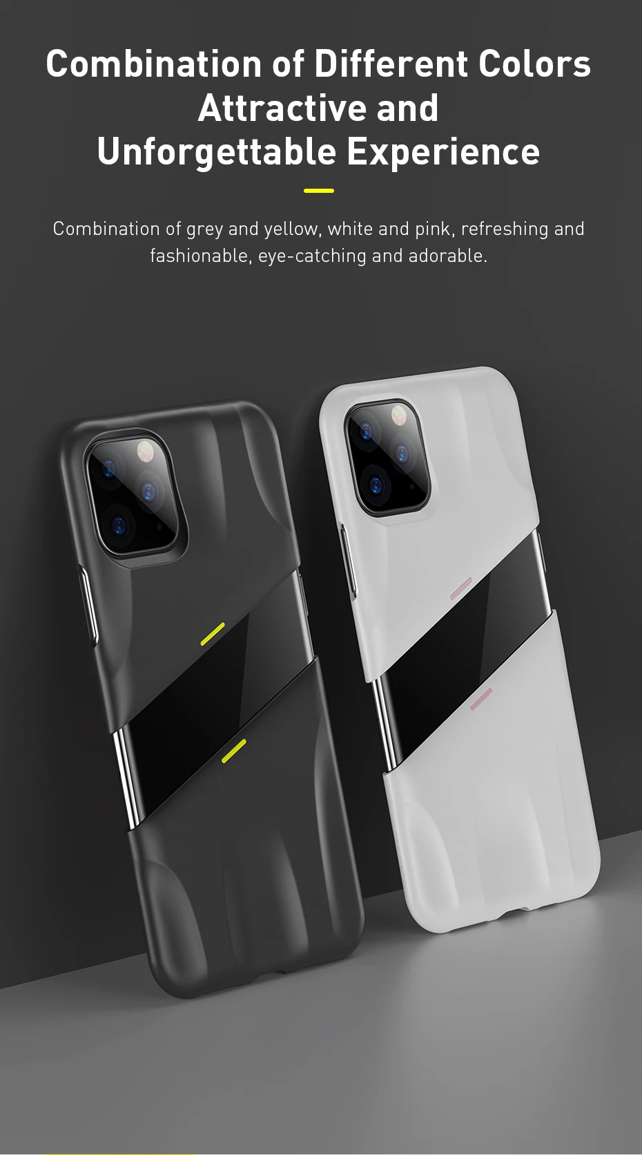 Baseus для iPhone 11 Чехол Жесткий PC противоударный чехол с поддержкой беспроводной зарядки для iPhone 11 Pro Max 5,8 дюймов 6,1 дюймов 6,8 дюймов
