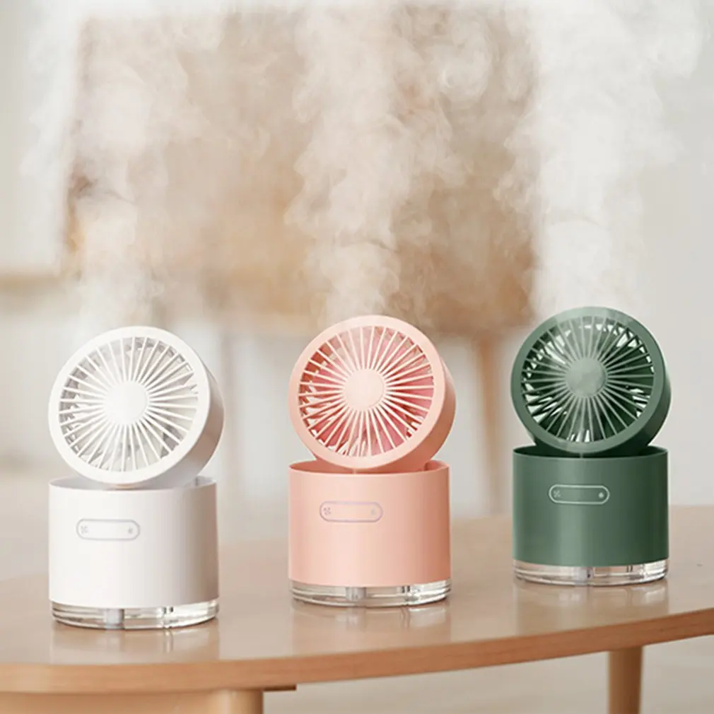 

WT-D22 Mini Desktop Fan Two-in-one Folding Humidifier Fan Usb Charging Spray Fan For Office Dormitory