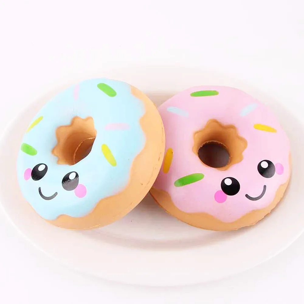 

11cm Cartoon donuts pinch pressure decompression Toys Doughnut Cream Scented Squishy Slow Rising Squeeze Toys c