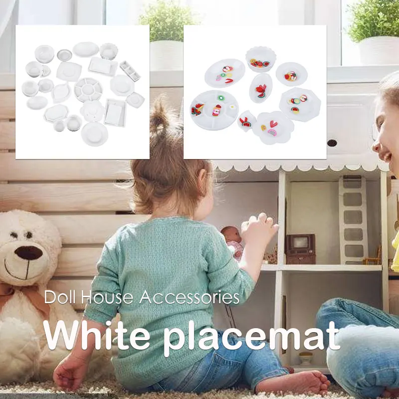 Dollhouse Miniature Tableware Dish Models Mini Service Plate Exquisite 33 PCS/Set Cute Pre-School | Игрушки и хобби