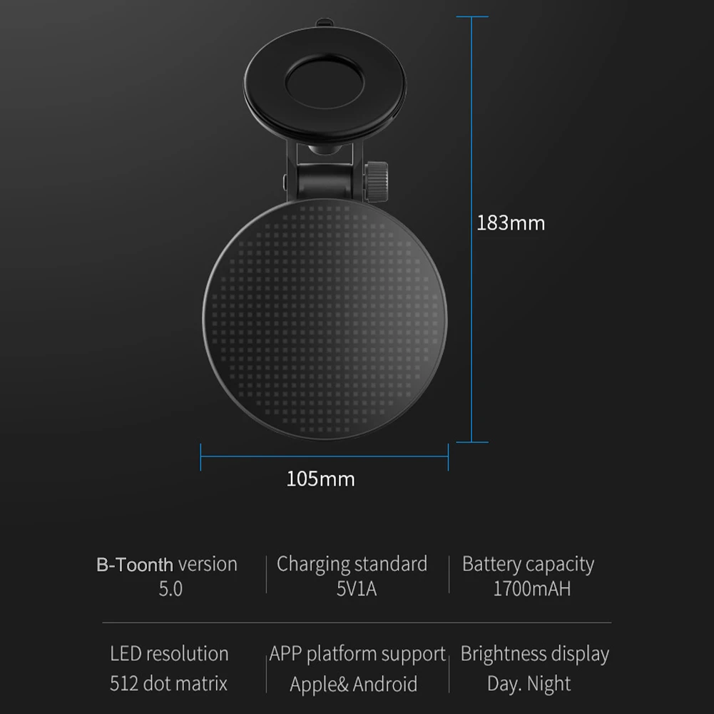 Пиксельный дисплей для заднего стекла автомобиля Bluetooth приложение контроллер