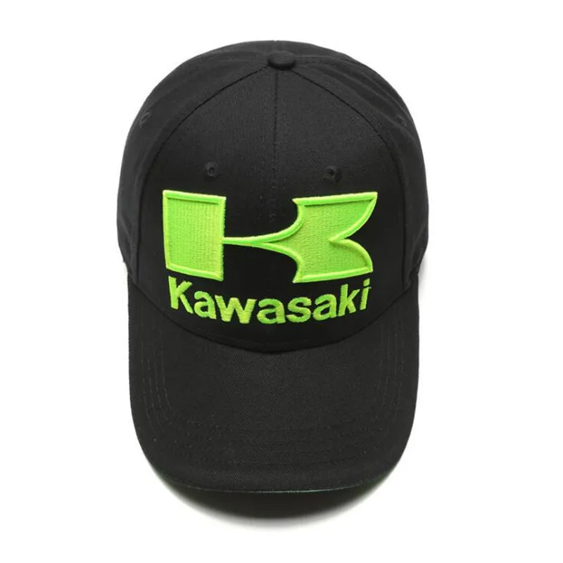 2021 NEW fashion Kawasaki Printed Caps Unisex Kawasaki Racing Moto Caps Summer Baseball Cap Adjustable Hat Hip-hop Caps 3