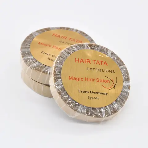 1 см * 3 ярда TATA двусторонняя клейкая лента для замены волос для кружевного парика/закрытия/шиньона водонепроницаемая кружевная поддерживающая лента для парика