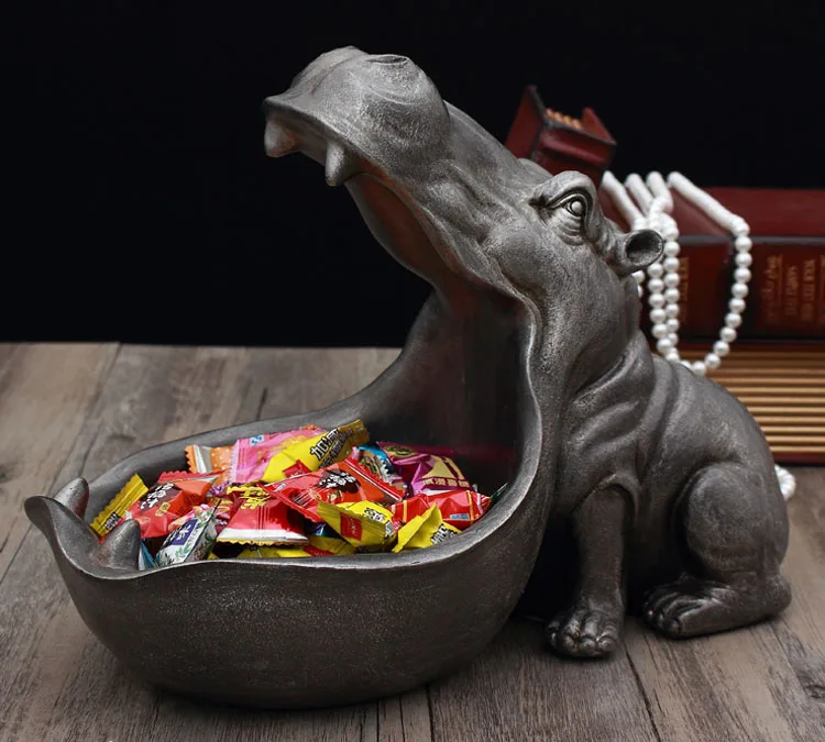 Смола Бегемот декоративная статуэтка образования ремесла Скульптура аксессуары