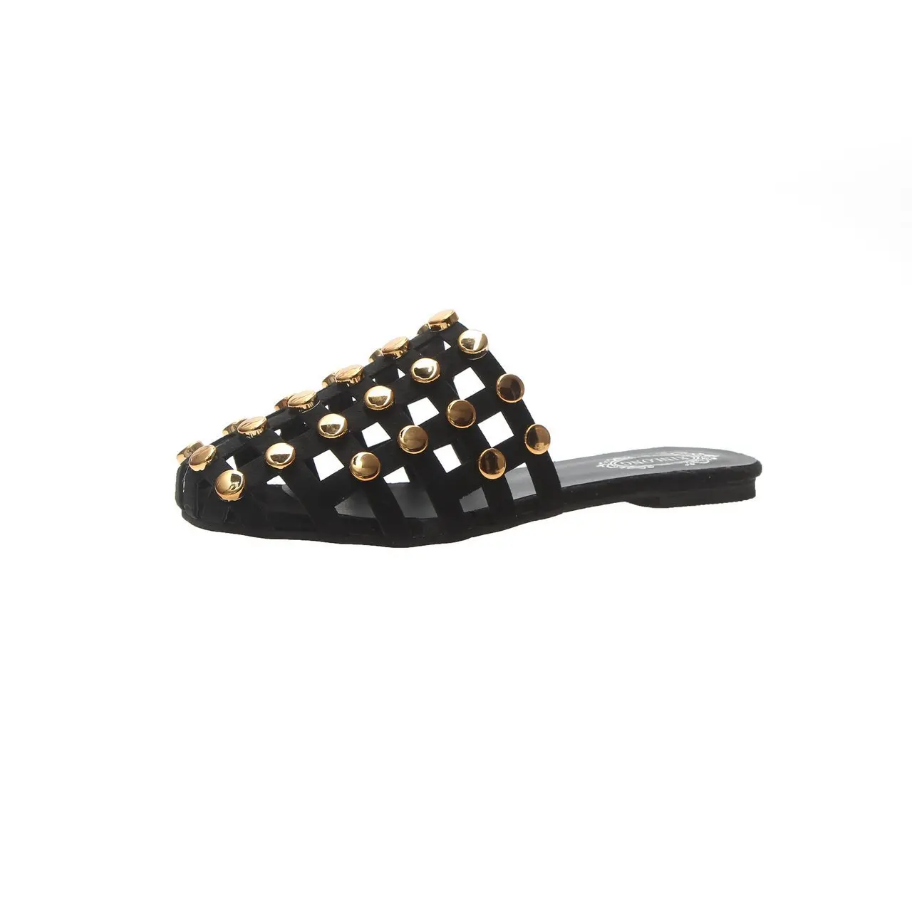 

2021 summer new Korean flat bottomed hollow rivet women's sandals and fashionable