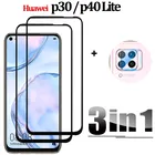 пленка, стекло huavei p40 lite e Защитное стекло для huawei p40 lite 5g 2020 Защитная пленка для экрана hyawei p30 lite P40 защитное стекло хуавей р40 30 лайт