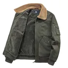 Куртка мужская зимняя на флисовой подкладке, с меховым воротником и несколькими карманами, 2021