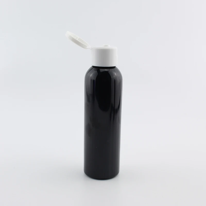 Black Bottle White 120 мл X 40 черный медицинский контейнер пластиковая бутылка с откидной верхней крышкой пустые бутылки для жидкого мыла флакон для шампуня и лосьона 4 унции - Цвет: Black Bottle White
