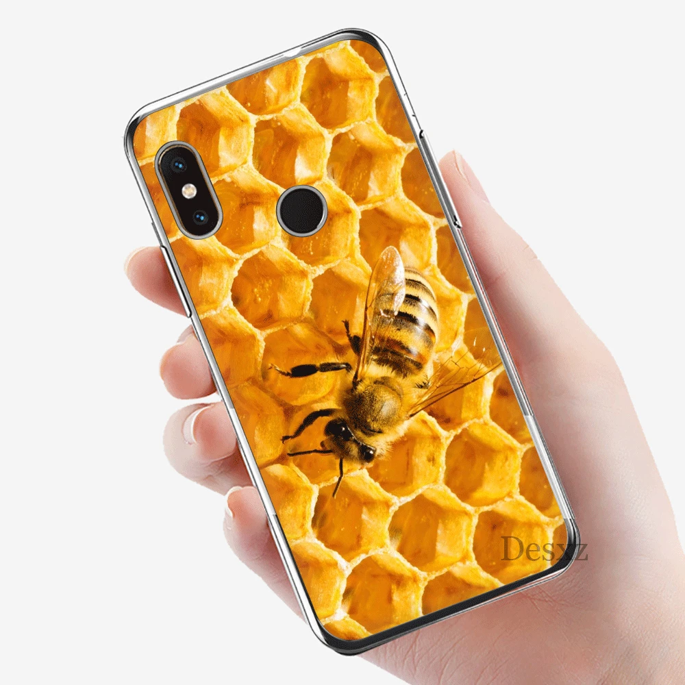 Чехол для телефона Xiaomi mi CC9 CC9E 9T mi x 2S 6 8 9 SE A1 A2 5X 6X MAX 3 A3 Pro Lite Обложка Золотой Мед расческа мед пчела оболочка