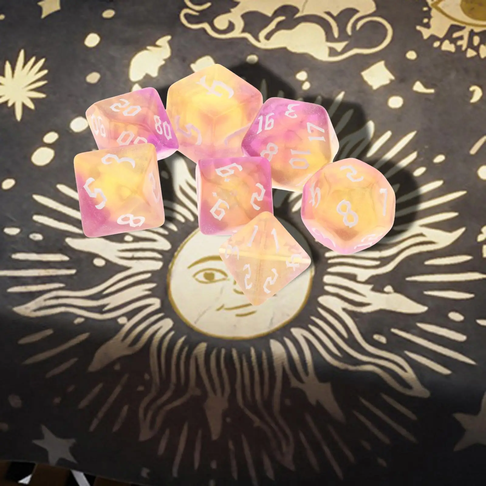 7 шт. многосторонние Акриловые Игральные Кости | Спорт и развлечения