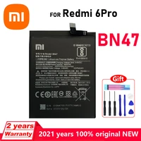 xiaomi original new bn47 4000mah battery for xiaomi redmi 6 pro mi a2 lite phone high quality batteries with free tools